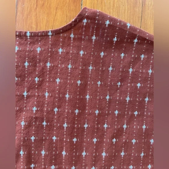 NWOT Madewell Jacquard Dolman-Sleeve Mini Dress - Medium - Burnt Orange - Picture 7 of 9